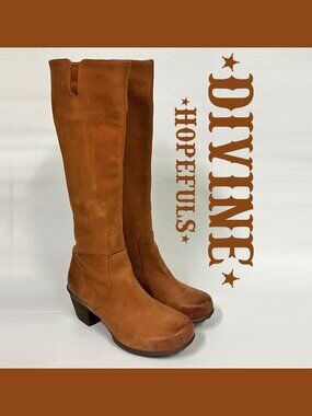 *NEW!* Fluevog 2013 Hopefuls DIVINE Boots, Camel, Size 9.5 (best for size 8.5)!